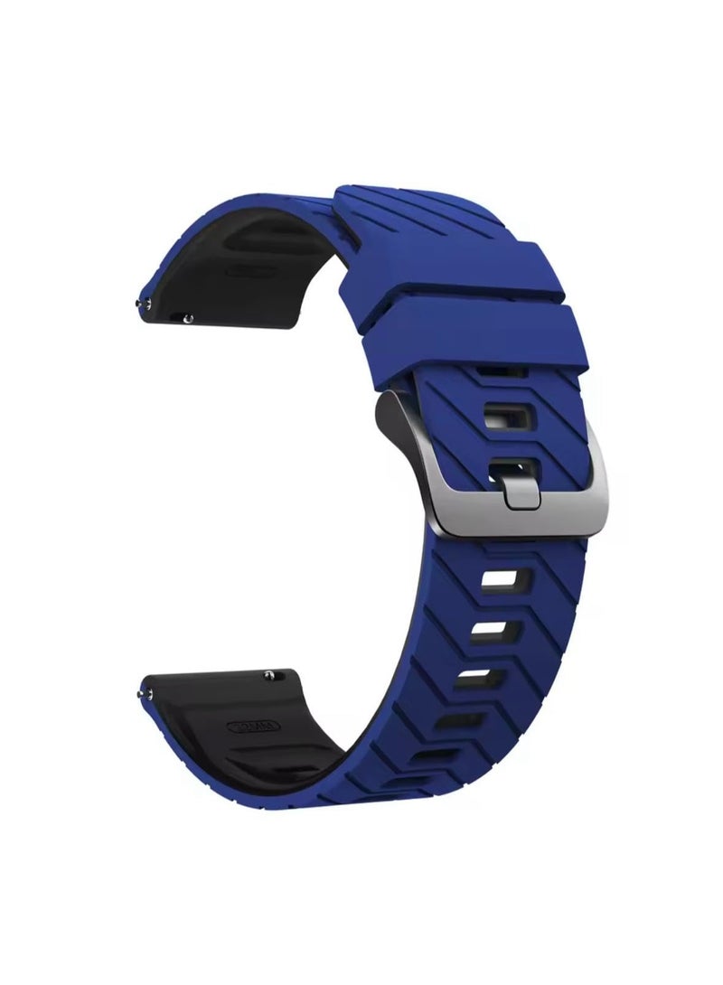 فكرة حزام سيليكون فاخر 22 مم لساعة Huawei Watch GT6 46 مم | GT6 Pro | GT5 46 مم | GT4 | GT2 GT3 46 مم | Watch 4/4 Pro | Watch 3/3 Pro | GT3 | GT3 Pro | GT Runner - Image 3